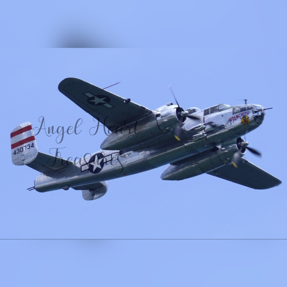 4x6 Original Photography Of B-25 Mitchell Bomber WWII Legendary Aircraft Print